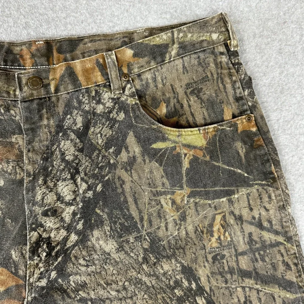 Wrangler Authentic Jeans 42x30 Mossy Oak Camo Straight Leg Double Knee 97GR1MO - Picture 5 of 12